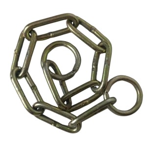 Iron Lock Golden Chain, 1.98 Feet/23.8 Inches | Multipurpose Security for Gates, Cycles, Bikes | Indoor & Outdoor Use | Heavy Duty for Protection and Home Use (1)