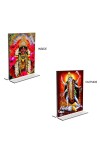 Debi Kali Acrylic T-Style Photo Stand - 11x13 Inches, Compact and Stylish Spiritual Display, easily change 2 photos (Pack of 1)