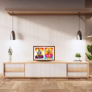Lord vishnu and lakshmi Photo Frame - 15x19Inches - Spiritual Artwork for Home Decor, Puja Room and Office Decoration Lord vishnu and lakshmi Photo Frame - 15x19Inches - Spiritual Artwork for Home Decor, Puja Room and Office Decoration