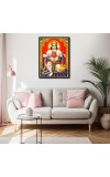 Hanuman Laminated Photo - 5x7 Inches, Divine Blessings for Home & Office and Temple Decoration