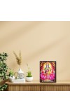 Maa Lakshmi Laminated Photo - 7x9 Inches, Divine Blessings for Home & Office and Temple Decoration