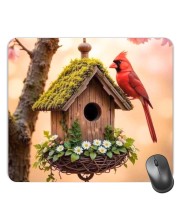 Customized Beautiful Birds Picture Sublimation Mouse Pad | 8 X 7.5 Inch | Smooth Cloth Surface | Non-Slip Rubber Base | Personalized Mousepad for Laptop & Desktop (F17292)