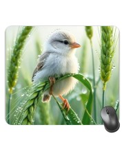 Customized Beautiful Bird Picture Sublimation Mouse Pad | 8 X 7.5 Inch | Smooth Cloth Surface | Non-Slip Rubber Base | Personalized Mousepad for Laptop & Desktop (F17275)