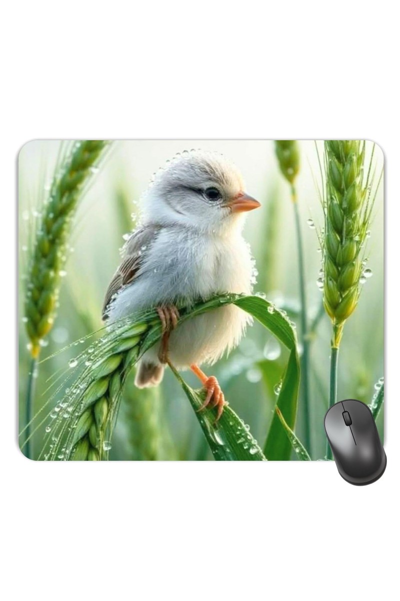 Customized Beautiful Bird Picture Sublimation Mouse Pad | 8 X 7.5 Inch | Smooth Cloth Surface | Non-Slip Rubber Base | Personalized Mousepad for Laptop & Desktop (F17275)