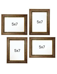 WALL PHOTO FRAME COMBO OF 4 FOR LIVING ROOM (5x7 inch)
