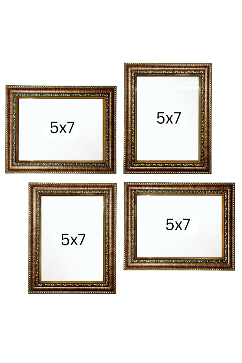 WALL PHOTO FRAME COMBO OF 4 FOR LIVING ROOM (5x7 inch)
