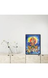 Surya Laminated Photo - 5x7 Inches, Divine Blessings for Home & Office and Temple Decoration
