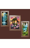 3-Pack The Diverse Faces of Nature Photo Frames - 2 Pieces 8x15 Inch & 1 Piece 12x15 Inch - Rustic Wall Art for Home & Office Decor - Botanical Wall Hanging for Living Room, Bedroom, or Workspac