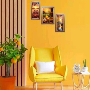 3-Pack Beneath the Sky, Beyond Time Photo Frames - 2 Pieces 6x13 Inch & 1 Piece 10x13 Inch - Rustic Wall Art for Home & Office Decor - Botanical Wall Hanging for Living Room, Bedroom, or Workspa