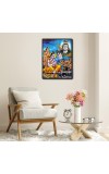 Rama Worshipped Shiva Laminated Photo - 7x9 Inches, Divine Blessings for Home & Office and Temple Decoration
