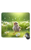 Customized Beautiful Chick Picture Sublimation Mouse Pad | 8 X 7.5 Inch | Smooth Cloth Surface | Non-Slip Rubber Base | Personalized Mousepad for Laptop & Desktop (F17291)