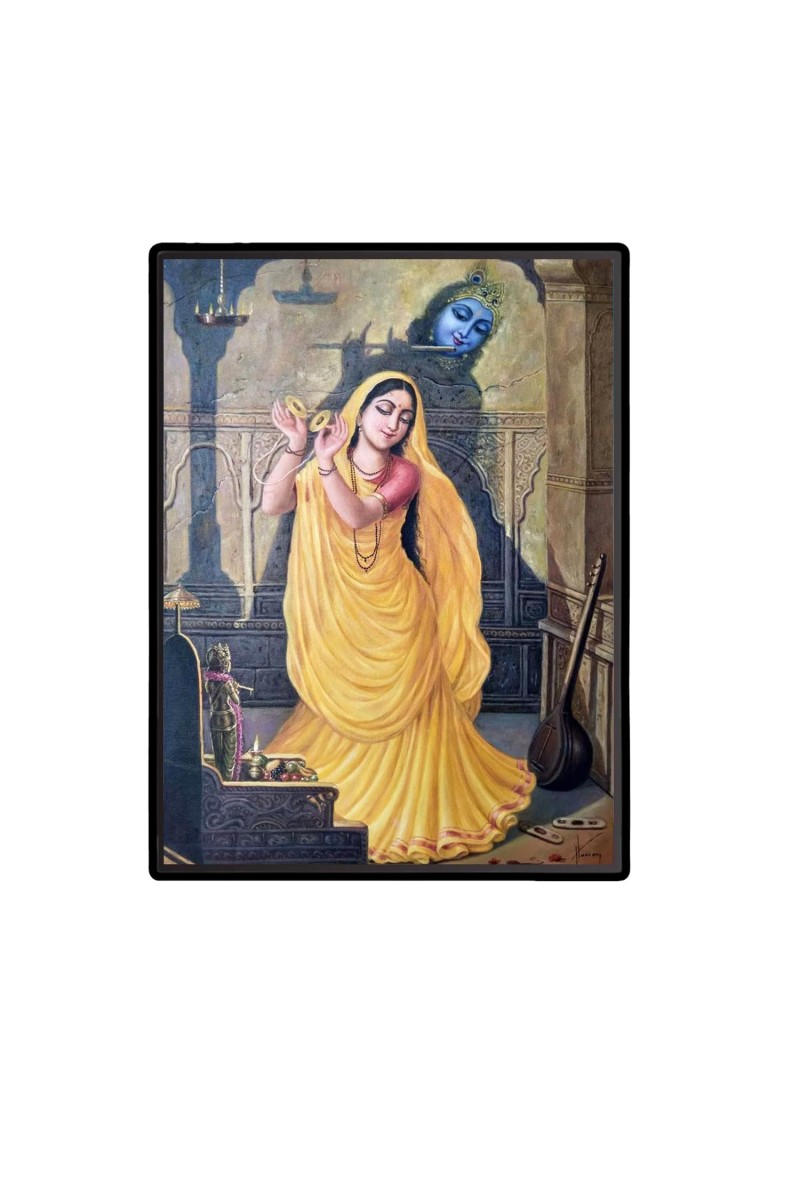 Meera bai Laminated Photo - 5x7 Inches, Divine Blessings for Home & Office and Temple Decoration