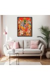 Ram Darbar Laminated Photo - 5x7 Inches, Divine Blessings for Home & Office and Temple Decoration