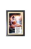 Buddha & His Famous Quote Photo Frame - Brown Frame, 11x15 Inches, Perfect for Office & Wall Decoration, Ideal Gift