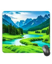 Customized Serenity of Nature Picture Sublimation Mouse Pad | 8 X 7.5 Inch | Smooth Cloth Surface | Non-Slip Rubber Base | Personalized Mousepad for Laptop & Desktop (F17095)