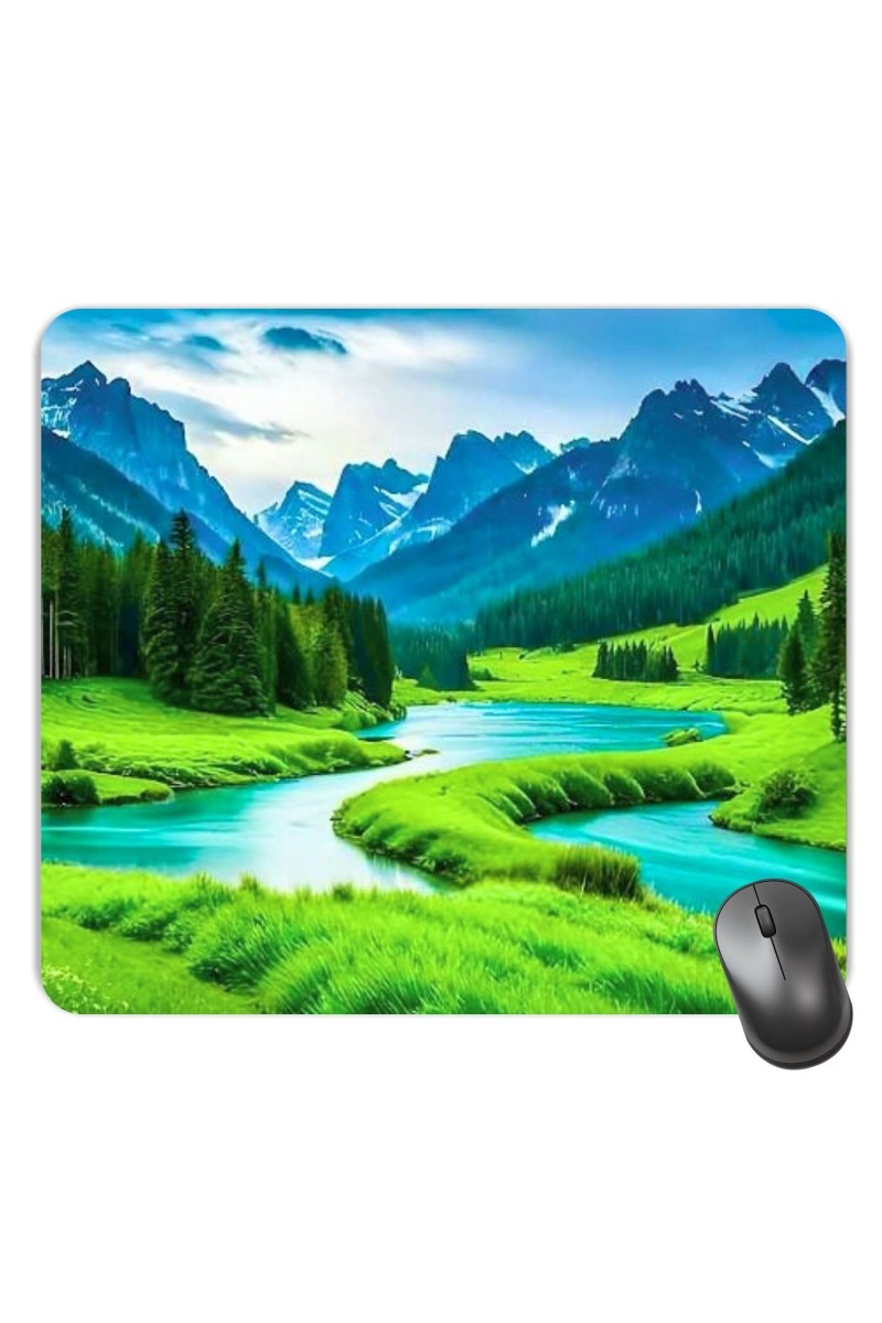 Customized Serenity of Nature Picture Sublimation Mouse Pad | 8 X 7.5 Inch | Smooth Cloth Surface | Non-Slip Rubber Base | Personalized Mousepad for Laptop & Desktop (F17095)