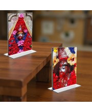 Tara Debi Acrylic T-Style Photo Stand - 9x11 Inches, Compact and Stylish Spiritual Display, easily change 2 photos (Pack of 1)
