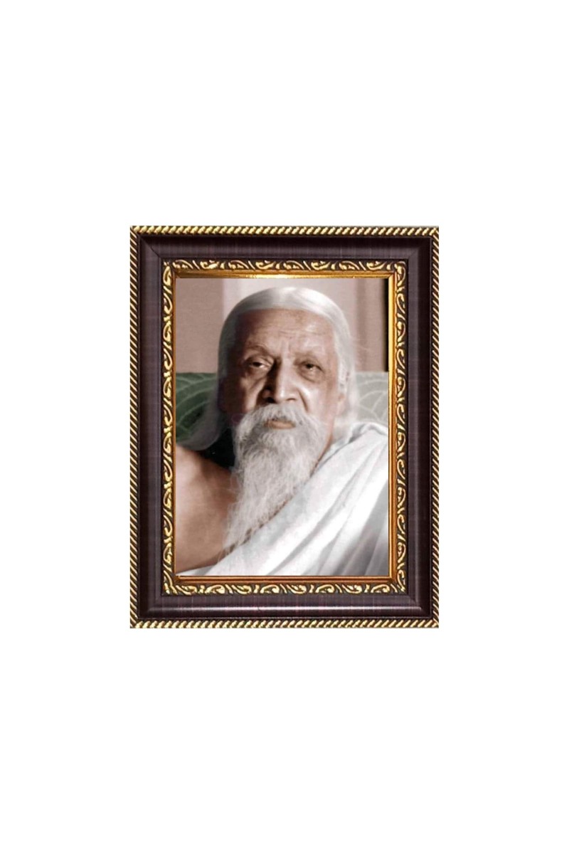 Sri Aurobindo Digital Print Photo 6.7x8.7 inches - Vibrant Religious Wall Art for Home, Office and Temple Decor.