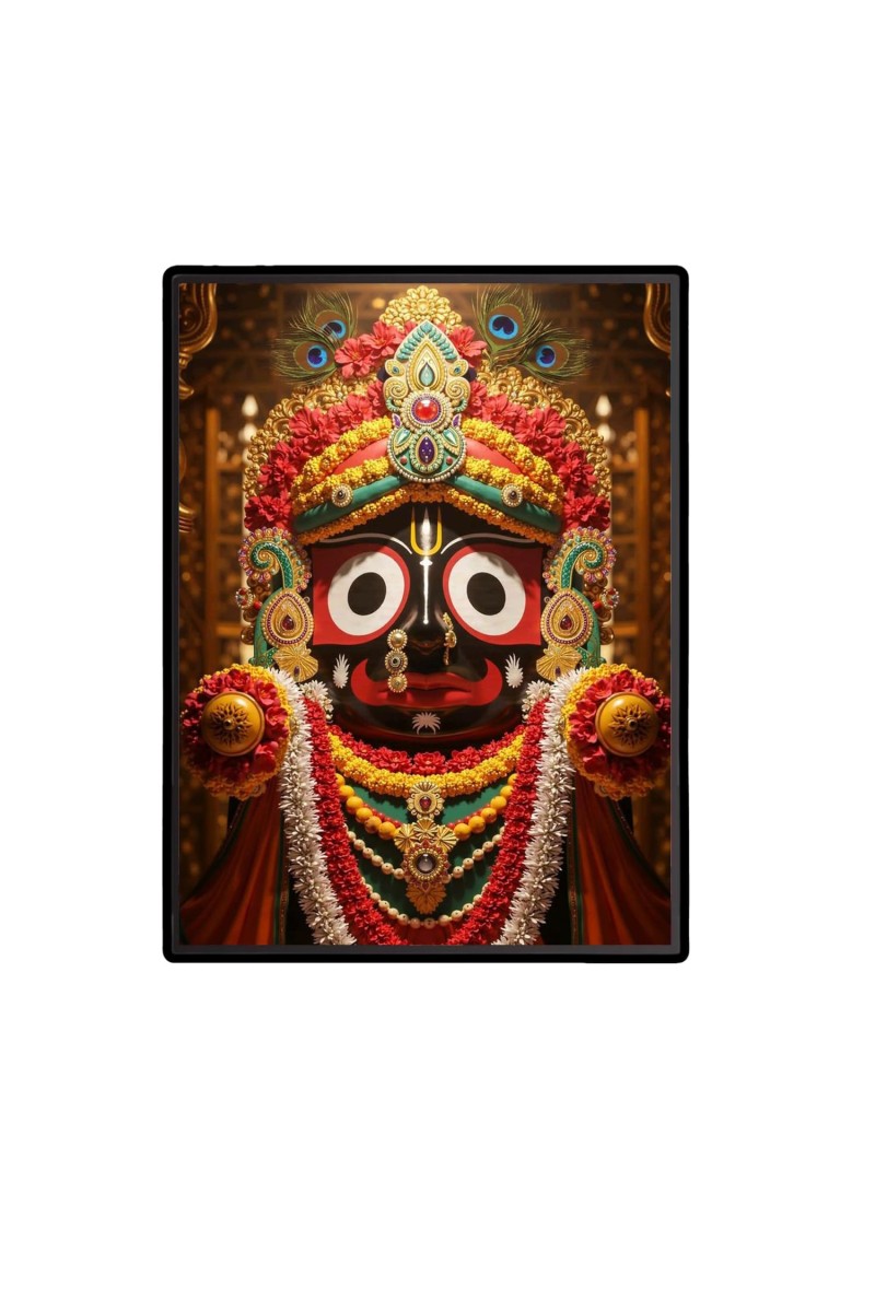 Jagannath Laminated Photo - 5x7 Inches, Divine Blessings for Home & Office and Temple Decoration