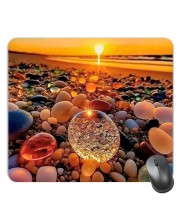 Customized Colorful Marbles Picture Sublimation Mouse Pad | 8 X 7.5 Inch | Smooth Cloth Surface | Non-Slip Rubber Base | Personalized Mousepad for Laptop & Desktop (F17116)