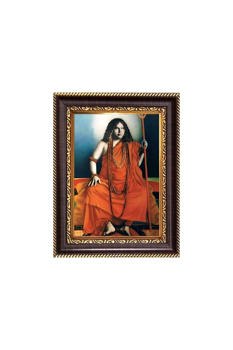 Acharya Srimat Swami Pranabanandaji Maharaj Digital Print Photo 6.7x8.7 inches - Vibrant Religious Wall Art for Home or Office Decor.