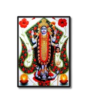 Kali Laminated Photo - 5x7 Inches, Divine Blessings for Home & Office and Temple Decoration
