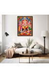 Ganesh Laminated Photo - 5x7 Inches, Divine Blessings for Home & Office and Temple Decoration