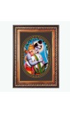 Sri Ram and Sri Hanuman Color Photo 10x14 Inch - Vibrant Religious Wall Art for Home or Office Decor.