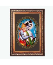 Sri Ram and Sri Hanuman Color Photo 10x14 Inch - Vibrant Religious Wall Art for Home or Office Decor.
