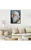 Rabindranath Tagore Laminated Photo (9x11 Inches Without glass) Divine Blessings for Table and Walls,Home & Office and Temple Decoration