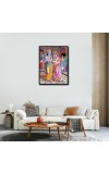 Ram Sita Laminated Photo - 13x15 Inches, Divine Blessings for Home & Office and Temple Decoration