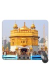 Customized Golden Temple Picture Sublimation Mouse Pad | 8 X 7.5 Inch | Smooth Cloth Surface | Non-Slip Rubber Base | Personalized Mousepad for Laptop & Desktop (F16985)