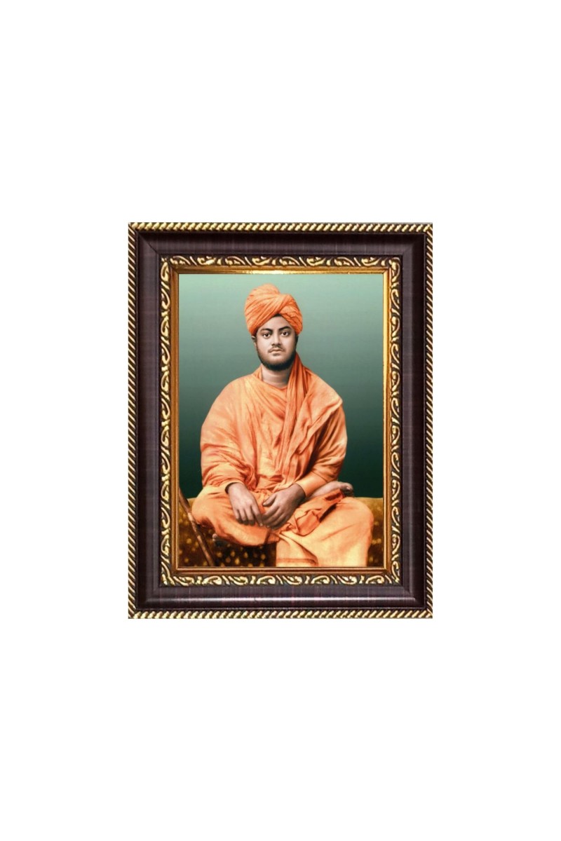 Swami Vibekakananda Digital Print Photo 6.7x8.7 inches - Vibrant Religious Wall Art for Home or Office Decor.