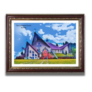 The Cathedral Church Church Photo Frame, 10x14 Inches Beautiful Elegant Framed Wall Art of Iconic Cathedral