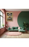 Lord Vishnu Digital Print Photo 6.7x8.7 inches - Vibrant Religious Wall Art for Home or Office Decor.