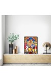 Narasimha Laminated Photo - 5x7 Inches, Divine Blessings for Home & Office and Temple Decoration