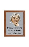 A P J Abdul Kalam & Famous Quote Brown Frame, 10x14InchesInspirational Wall Art for Office, Home DecorIdeal Spiritual Gift