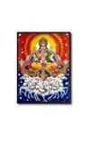 Surya Laminated Photo - 5x7 Inches, Divine Blessings for Home & Office and Temple Decoration