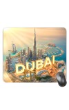 Customized Dubai View Picture Sublimation Mouse Pad | 8 X 7.5 Inch | Smooth Cloth Surface | Non-Slip Rubber Base | Personalized Mousepad for Laptop & Desktop (F17171)
