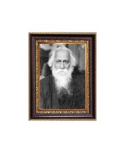 Rabindranath Tagore Digital Print Photo 6.7x8.7 inches - Vibrant Religious Wall Art for Home, Office and Temple Decor.