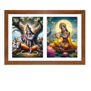 Radha krishna Photo Frame - 19x23Inches - Spiritual Artwork for Home Decor, Puja Room and Office Decoration Radha krishna Photo Frame - 19x23Inches - Spiritual Artwork for Home Decor, Puja Room and Office Decoration