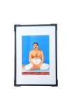 Hitech Sales Anukul Thakur Wooden Laminated Photo Frame with Stand for Pooja Room, Temple, Home Decor, Gift (Wallmount and Tabletop, 24 x 17 cm)
