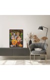 Shiva Family Laminated Photo - 7x9 Inches, Divine Blessings for Home & Office and Temple Decoration