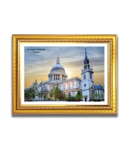 St. Paul Church Photo Frame, Beautiful Elegant Framed Wall Art of Iconic Cathedral