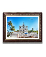 Immaculate Conception Church Photo Frame, 10x14 Inches Beautiful Elegant Framed Wall Art of Iconic Cathedral