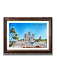 Immaculate Conception Church Photo Frame, 10x14 Inches Beautiful Elegant Framed Wall Art of Iconic Cathedral