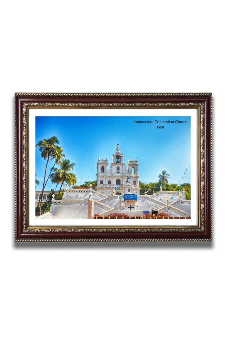Immaculate Conception Church Photo Frame, Beautiful Elegant Framed Wall Art of Iconic Cathedral