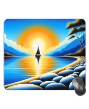 Customized Beautiful Nature View Paint Picture Sublimation Mouse Pad | 8 X 7.5 Inch | Smooth Cloth Surface | Non-Slip Rubber Base | Personalized Mousepad for Laptop & Desktop (F17186)
