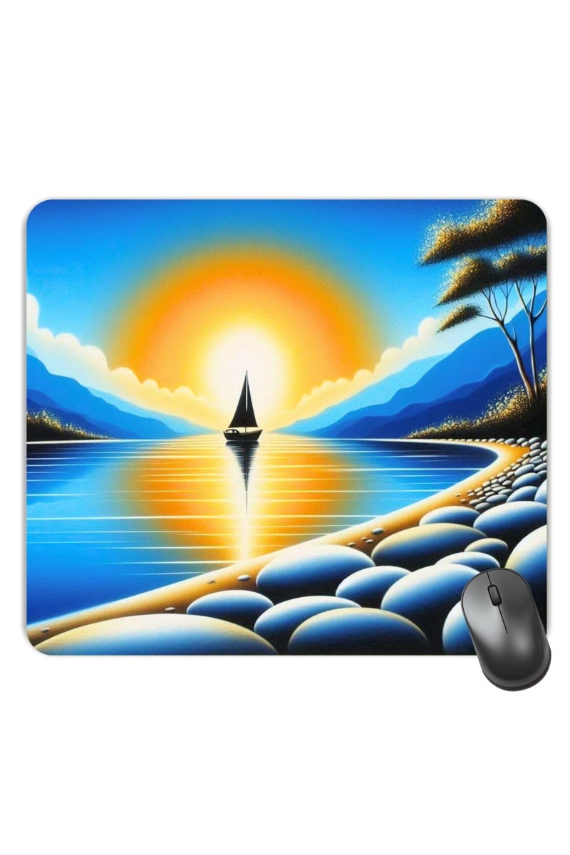 Customized Beautiful Nature View Paint Picture Sublimation Mouse Pad | 8 X 7.5 Inch | Smooth Cloth Surface | Non-Slip Rubber Base | Personalized Mousepad for Laptop & Desktop (F17186)