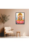 Brahma Laminated Photo - 13x15 Inches, Divine Blessings for Home & Office and Temple Decoration